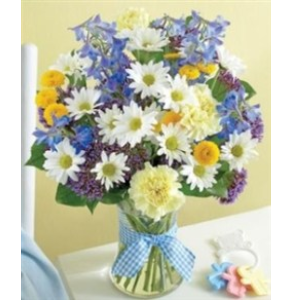 baby boy gift flowers